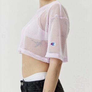 Champion Lavender Mesh Crop Top